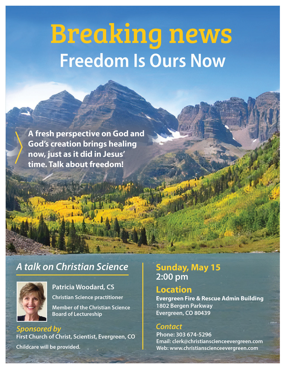 Upcoming Talk on Christian Science